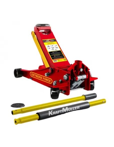 CRIC ROULEUR PROFESSIONNEL 2.25 TONNES KRAFTMULLER EXTRA PLAT ROUGE